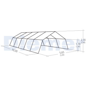Carpa Emergencia SAS PVC 60m² 